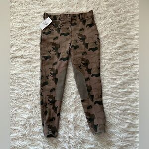 Ashley  Ladies Clarino knee Patch Breech Brown Camo Pants